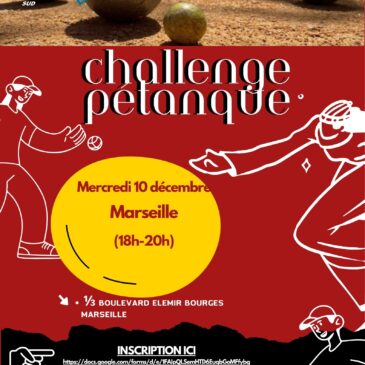 Challenge pétanque Marseille