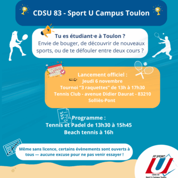 Tournoi Découverte 3 Raquettes – Ouvert à Tous !