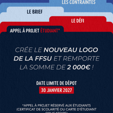 La Fédération Française du Sport Universitaire lance un grand appel à projet étudiant pour la création de son futur logo !